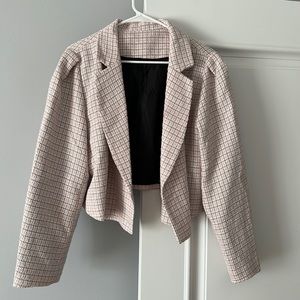 Pink Tweed cropped blazer